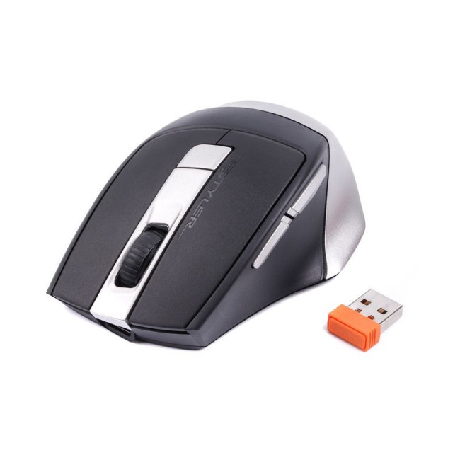 Миша бездротова Fstyler, Bluetooth / 2.4 ГГц, вбудований акумулятор, 2000 dpi, сірий