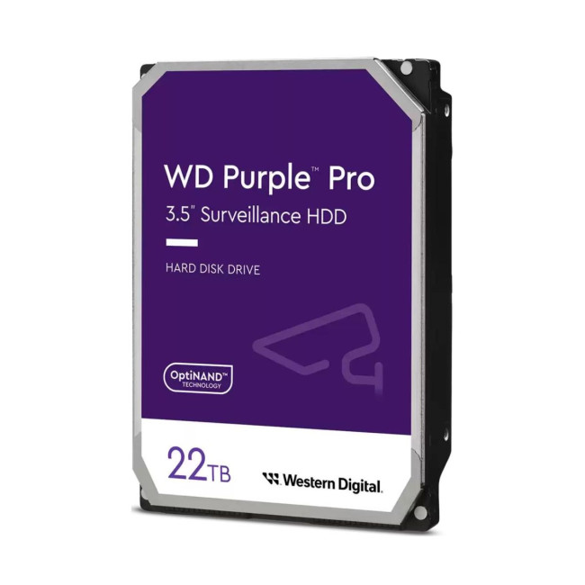 Запам’ятовувальний пристрій на жорстких дисках (HDD) SATA 22TB 7200RPM 512MB PURPLE PRO WD221PURP WDC