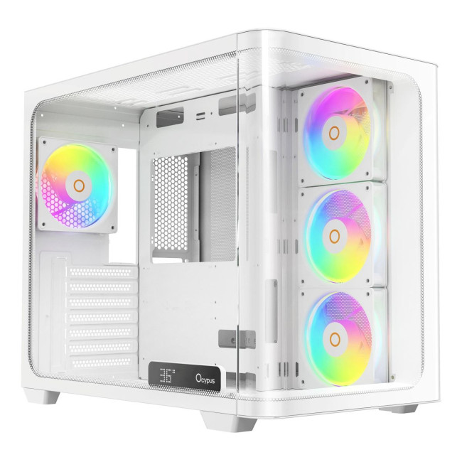 Корпус для комп'ютера IOTA C70 WH CURVE ARGB DIGITAL (IOTA-C70-WHD400CD-GL) OCYPUS