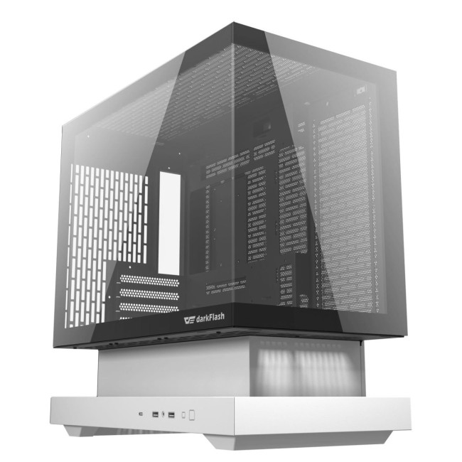 CASE MINITOWER MATX W/O PSU/F1 WHITE DARK FLASH