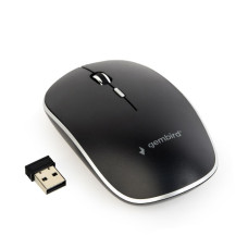 Бездротова оптична мишка, USB, 1600 dpi, безшумна, чорна