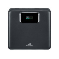 Портативний зарядний пристрій, 25800 mA, PD 100W, з LCD, чорний