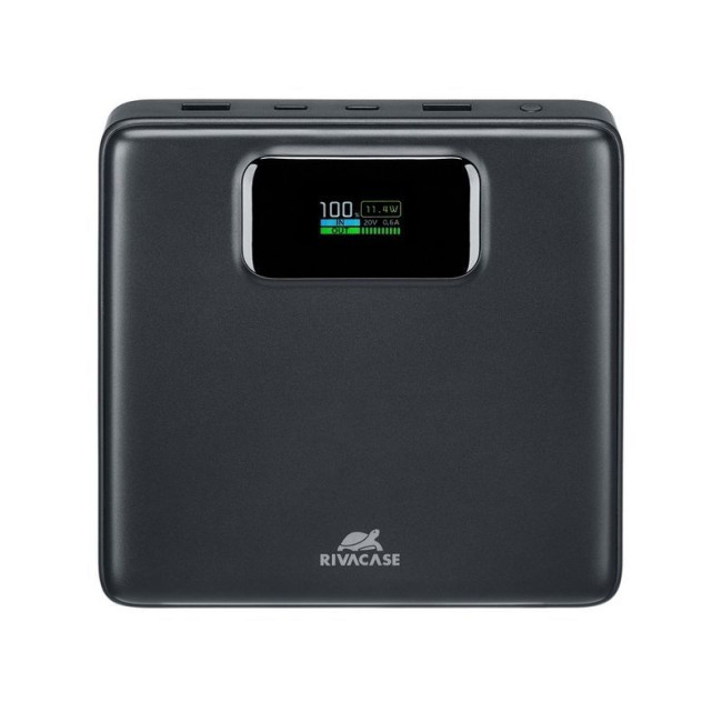 Портативний зарядний пристрій, 25800 mA, PD 100W, з LCD, чорний