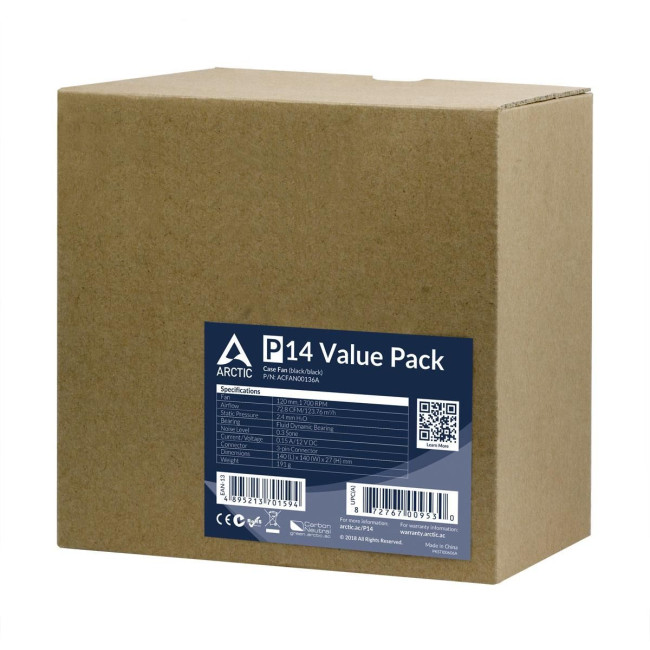 Корпусний вентилятор 140MM 5PCS ACFAN00136A ARCTIC