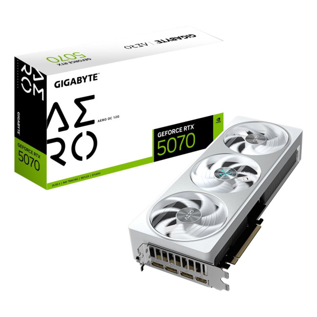 Відеокарта PCIE16 RTX5070 12GB GDDR7 GV-N5070AERO OC-12GD GIGABYTE