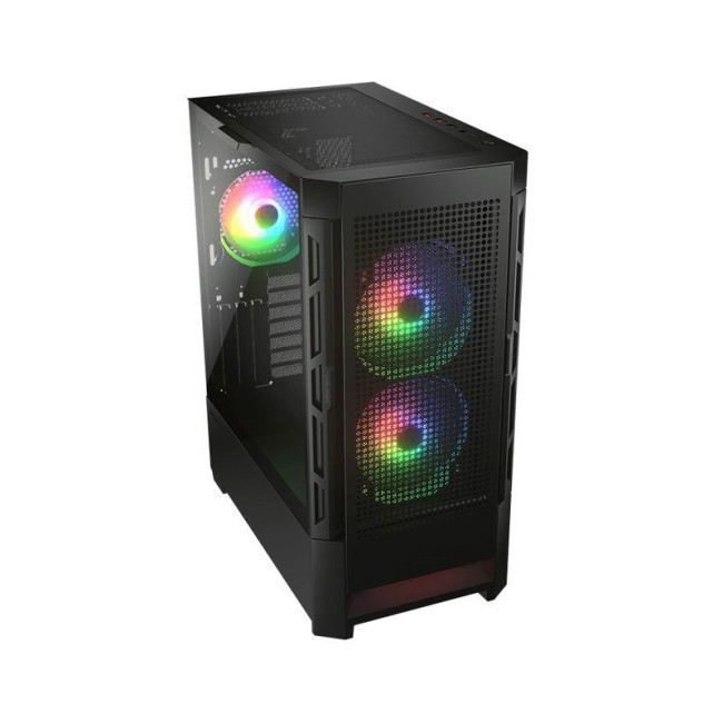 Ігровий корпус, 2*140mm RGB, 1*120mm RGB вентилятори передвстановлені, ATX/mATX/mini-ITX, скляне вікно