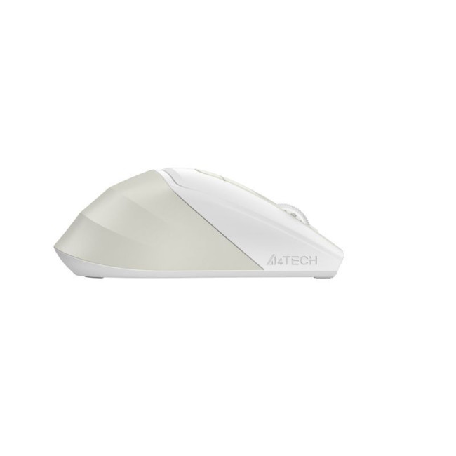 Миша бездротова безшумна Fstyler, Bluetooth / 2.4 ГГц, вбудований акумулятор, 2000DPI, білий+бежевий