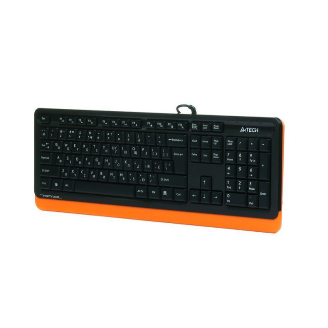 Клавіатура Fstyler Sleek MMedia Comfort, USB, помаранчевий