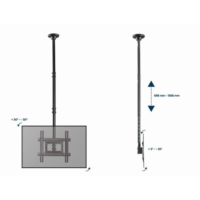 Стельовий поворотний кронштейн 32” - 70” (до 50 кг)