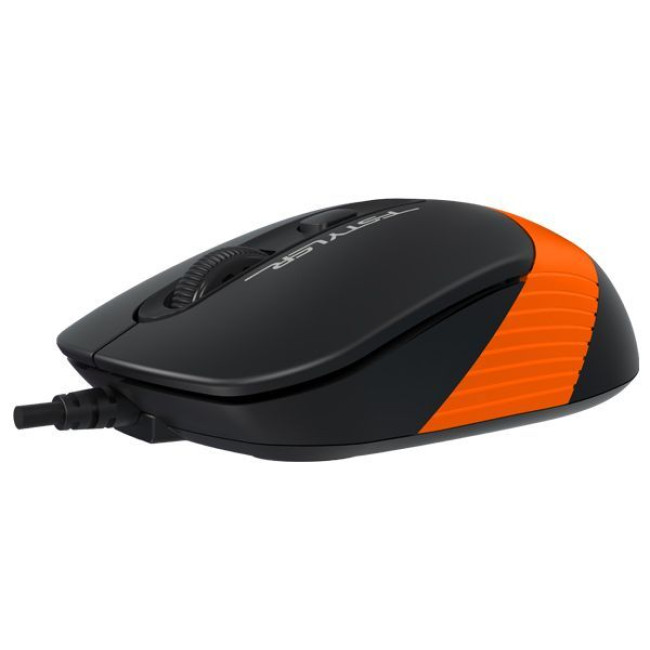 Миша дротова Fstyler, USB, 1600 dpi, чорний + помаранчевий