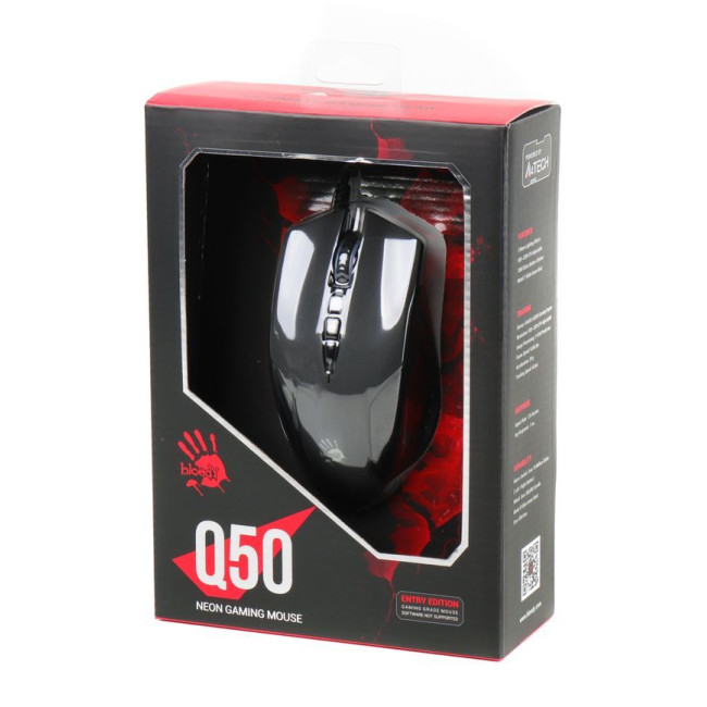 Ігрова миша Bloody Neon XGlide, оптична 3200 CPI