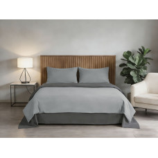 Комплект постільної білизни Soho Двоспальний 180х220 см Light gray/Dark gray