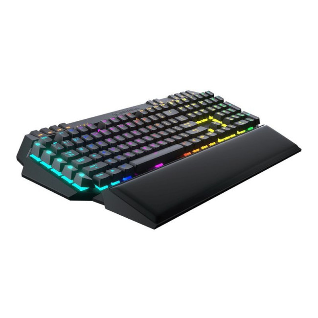 Клавіатура ігрова механічна, Cherry MX Red, RGB-підсвічування, USB, audio jack