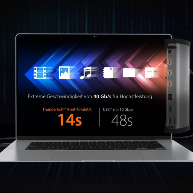 Док станція USB-C 11-в-1 (Thunderbolt/PD/картридер/USB-A/USB-C), алюміній