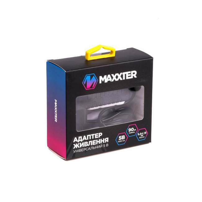 Мережевий ЗП, для USB-концентраторів, вилка 5.5*2.1, 5V-1A