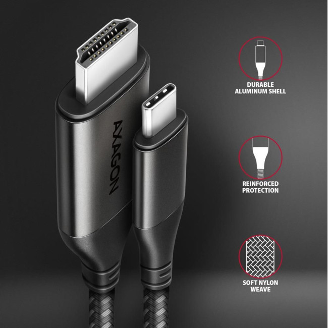 Кабель USB-C TO HDMI 1.8M RVC-HI2MC AXAGON