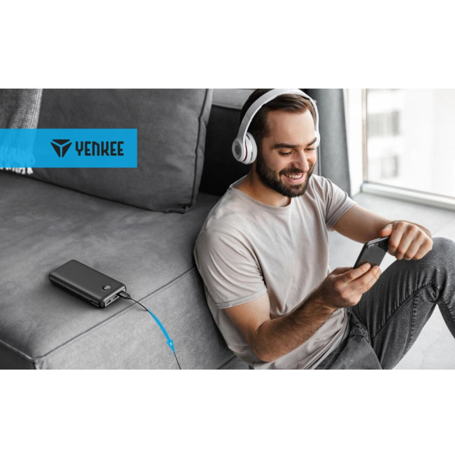 Портативний зарядний пристрій Yenkee YPB 3018 - 30000 mAh PD20W Black