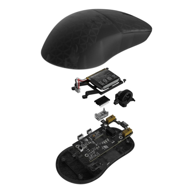Миша ігрова бездротова Endgame Gear XM2w 4k v2, чорний (прозорий)