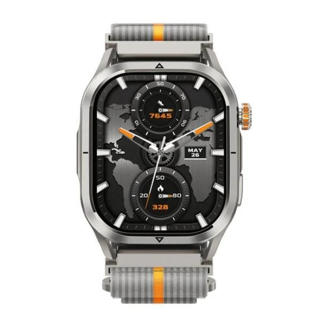 Змінний ремінець KOSPET WOVEN NULON SILVER GREY 22MM