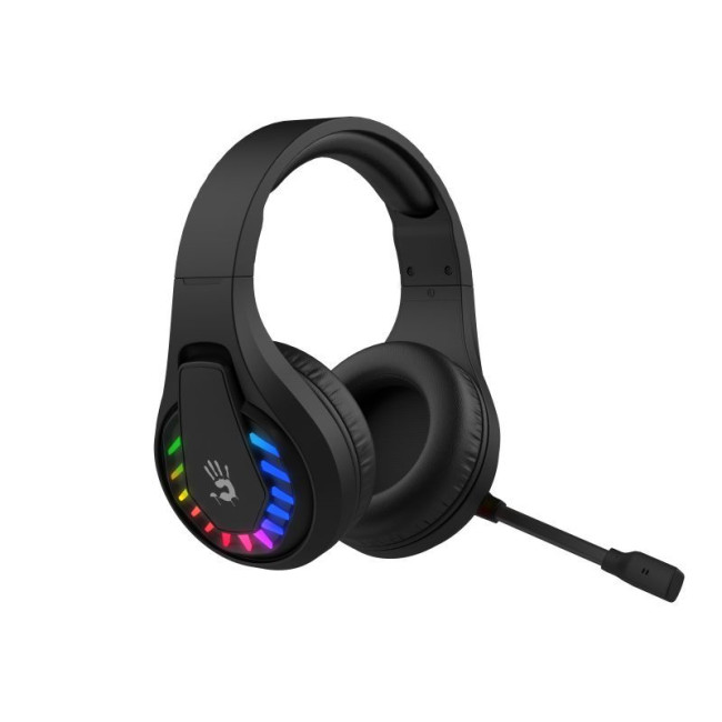 Ігрові навушники з мікрофоном, Neon LED Bluetooth + 2.4GHz + 3.5 jack