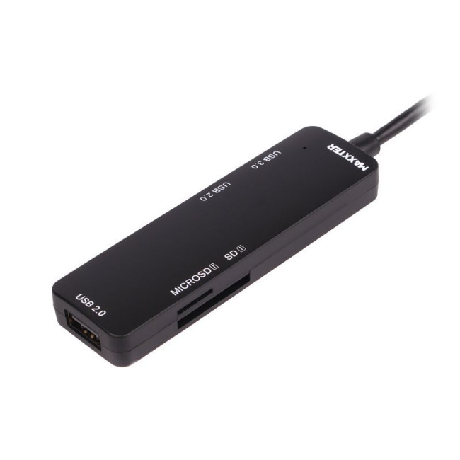 Хаб USB 3.0 Type-С на 3 порти, 1x USB3.0 USB A + 2x USB2.0 USB A + 1x SD card