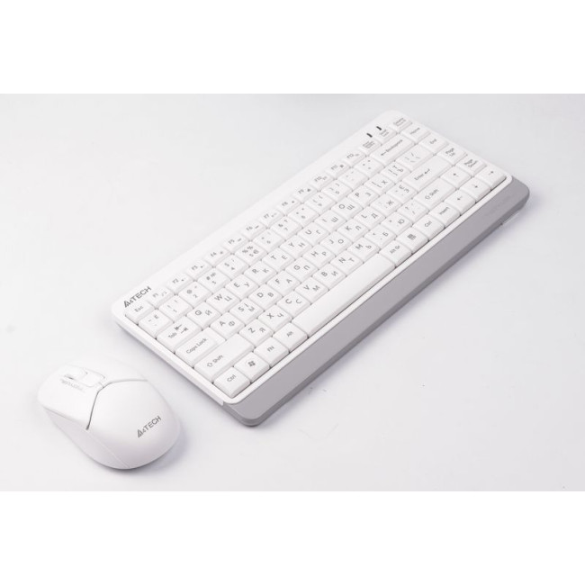 Комплект бездротовий Fstyler клавіатура+миша, білий, USB