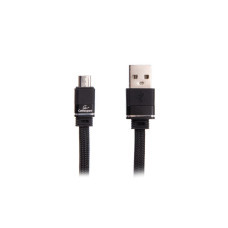Кабель micro USB 2.0 A-тато/Micro B-тато, преміум, плоский, 2.4 А