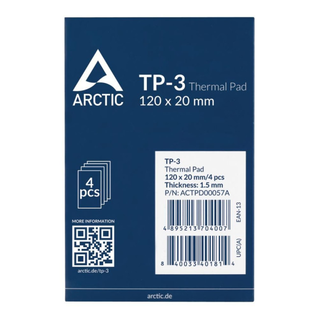 Термопрокладка для процесора 4PK 120X20X1.5 ACTPD00057A ARCTIC