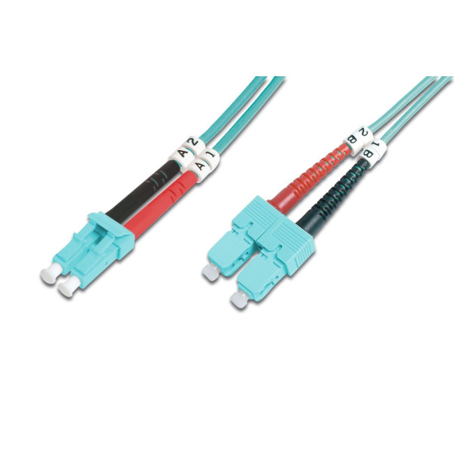 Волоконно-оптичний патч-корд, дуплекс, LC to SC MM OM3 50/125 µ, 1 m DK-2532-01/3 DIGITUS by ASSMANN