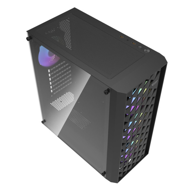 Корпус для комп'ютера DARK FLASH DK351 ATX без блока живлення, чорний