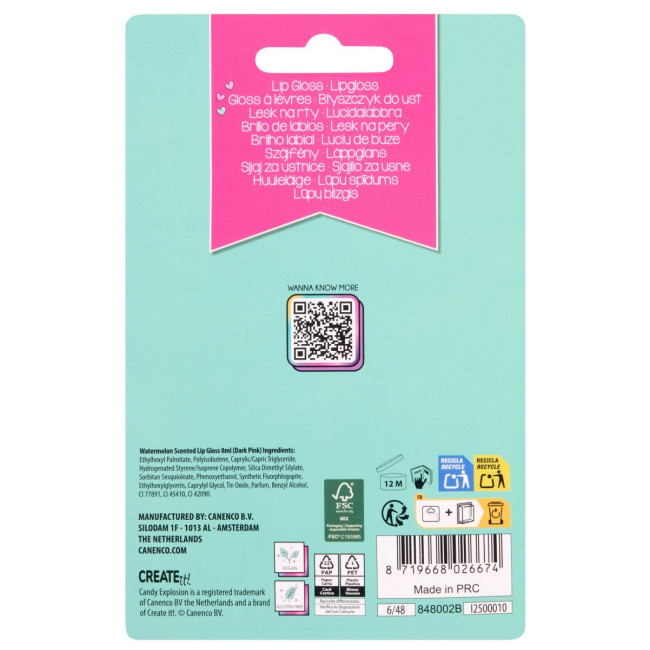 Блиск для губ Create IT! Морозиво-Фрутті Candy в асортименті (848002)