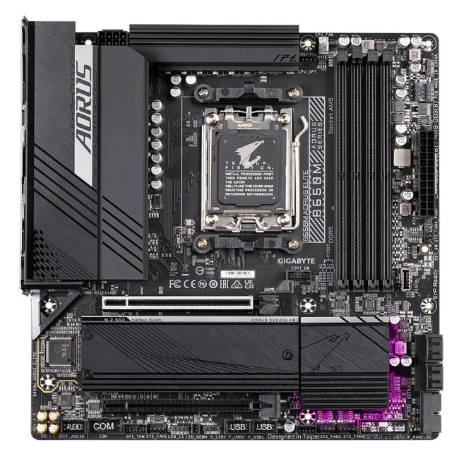 Материнська плата AMD B650 SAM5 MATX B650M AORUS ELITE 1.3 GIGABYTE