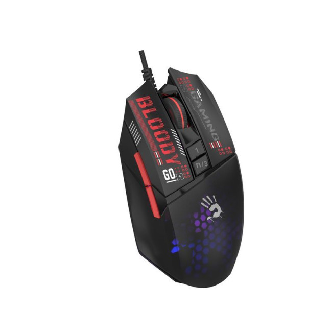 Ігрова миша Bloody Activated, RGB, 12000 CPI, 30M натискань, чорний