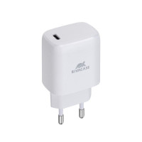 Мережевий зарядний пристрій, 1 USB Type-C, PD 20 Вт, білий