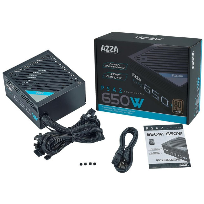 Блок живлення ATX 650W PSAZ-650B AZZA