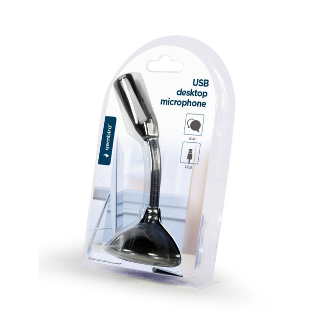 Мікрофон настільний, USB-підключення, чорний