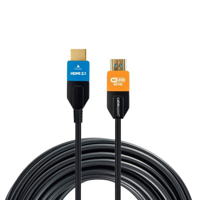 Кабель оптичний (AOC) HDMI V.2.1, 8К 60Гц/4К 120Гц, позолочені конектори, 10 м