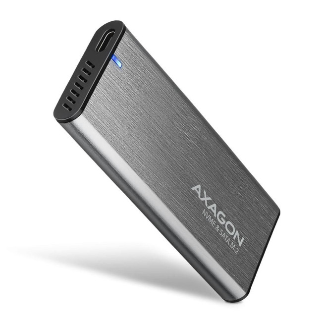 Зовнішній карман для SSD-накопичувачів AXAGON EEM2-SG2 SuperSpeed+ USB-C - M.2 NVMe & SATA SSD RAW box