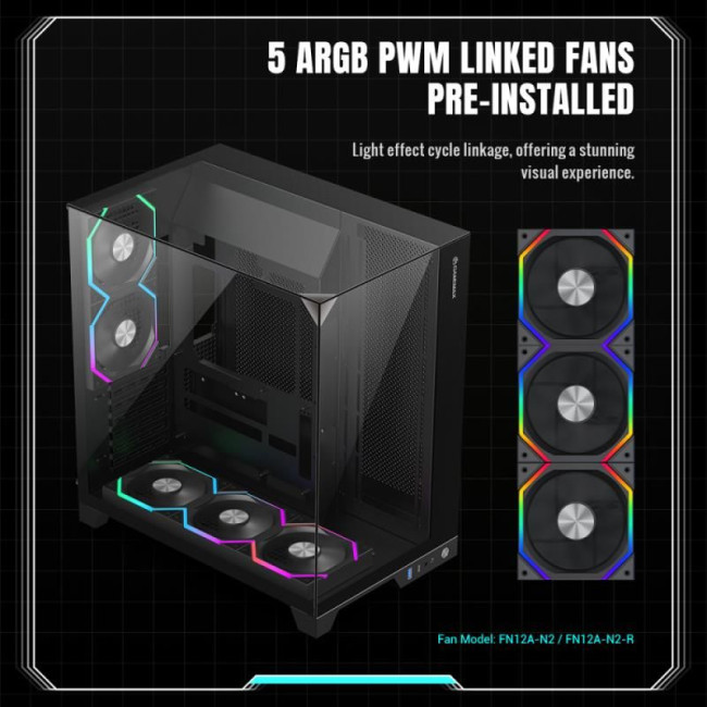 Корпус для комп'ютера ATX W/O PSU INFINITY PRO BK GAMEMAX