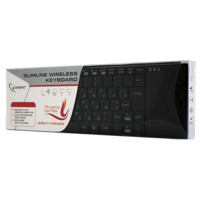 Бездротова клавіатура, Phoenix серія, тонка, touchpad, RF інтерфейс