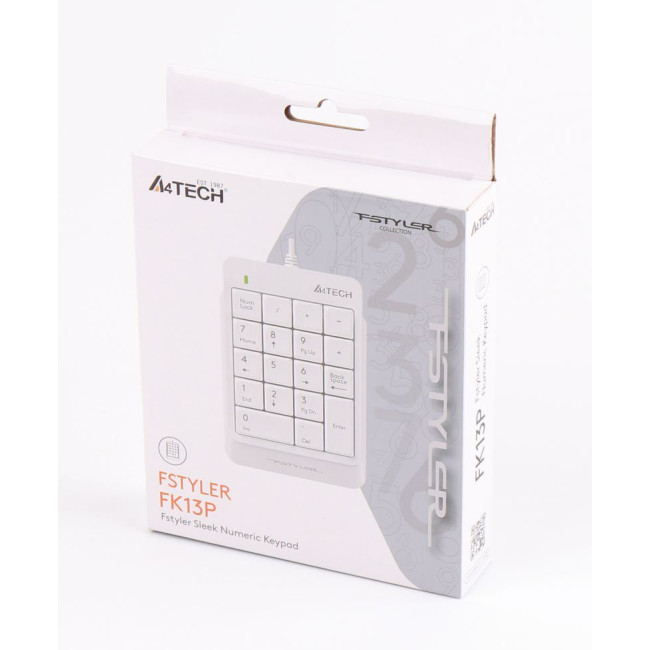 Цифрова USB клавіатура Fstyler, біла
