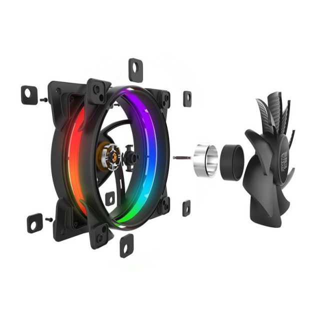 Вентилятор 120 мм RGB, Hydraulic Bearing, 4Pin