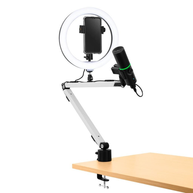 Пантограф для мікрофону Streamplify MOUNT ARM-MIC, білий