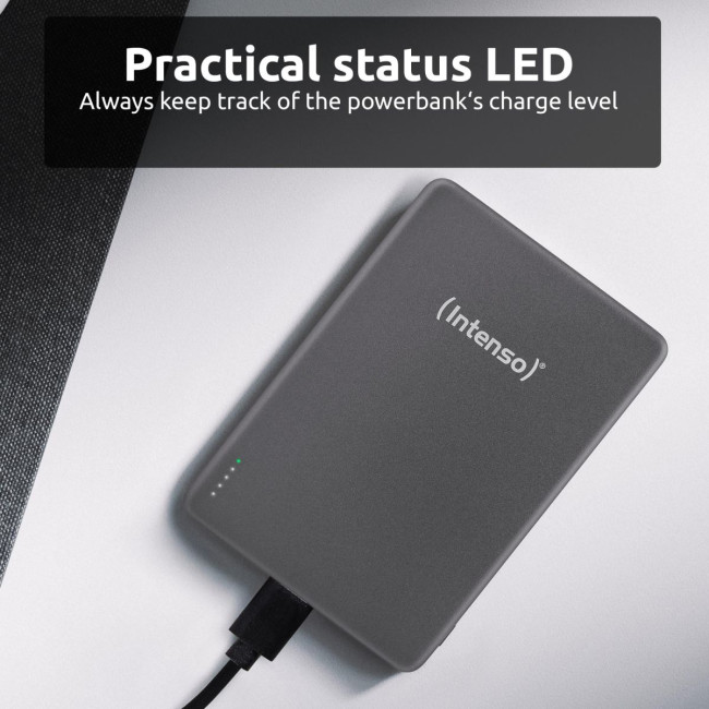 Портативний зарядний пристрій USB 5000MAH MAG GREY MW5000 7344024 INTENSO