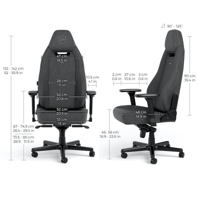 Ігрове крісло Noblechairs LEGEND TX текстиль, антрацит