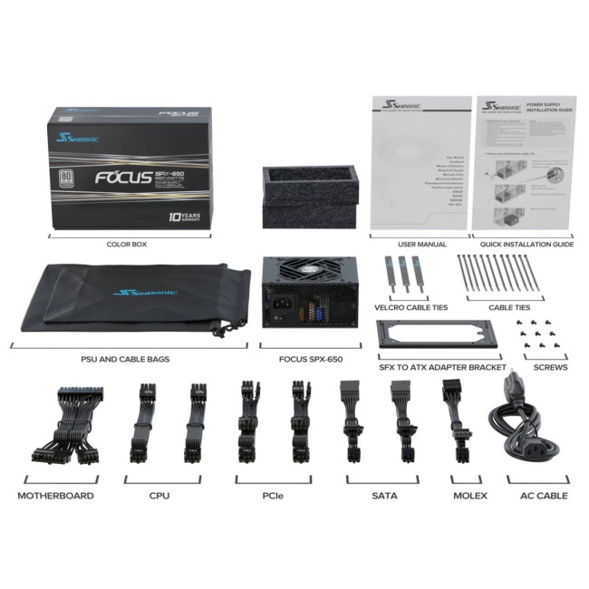 Блок живлення ATX 650W FOCUS-SPX-650 SEASONIC