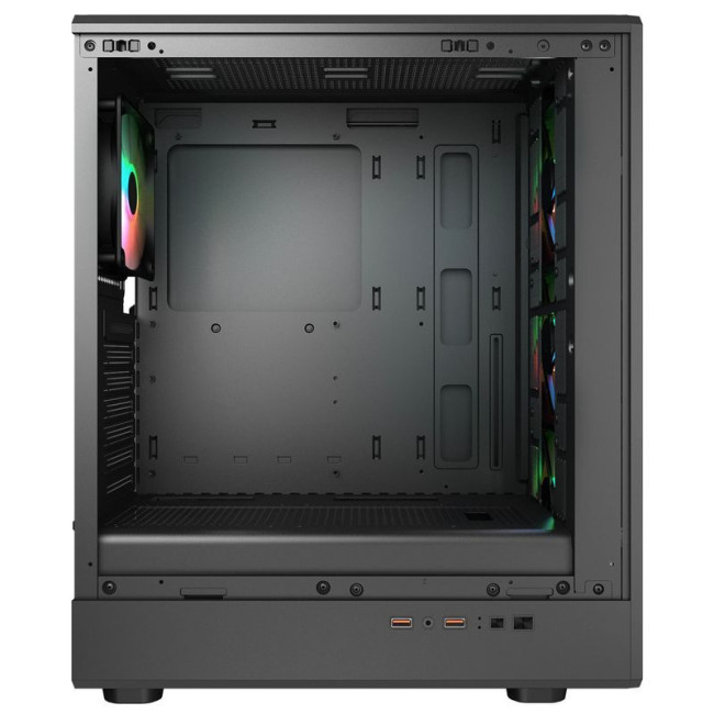 Ігровий корпус, 3*120mm RGB, 1*120mm ARGB вентилятори передвстановлені, ATX/mATX/mini-ITX, скляне вікно