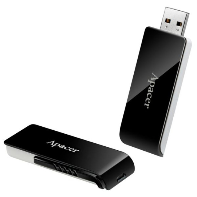 Flash Drive Apacer AH350 32GB USB 3.2 (AP32GAH350B-1) Black