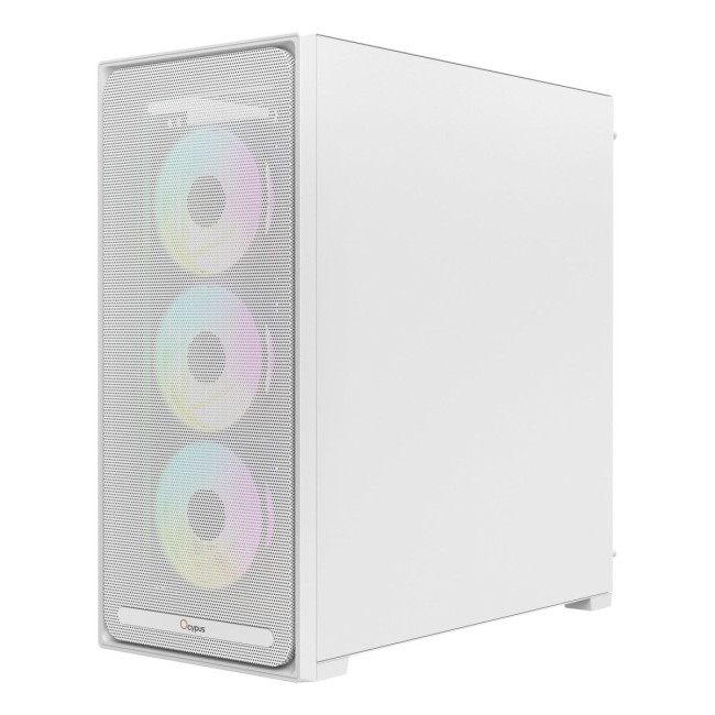 Корпус для комп'ютера ATX W/O PSU DELTA C70 WH ARGB (DELTA-C70-WHG400XX-GL) OCYPUS