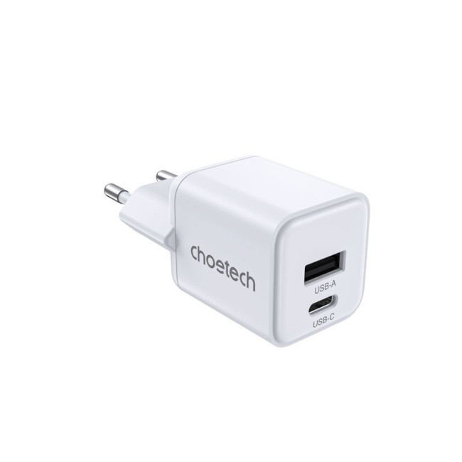 Мережевий зарядний пристрій, USB-A/USB-C, 30Вт, QC3.0/PD/PPS